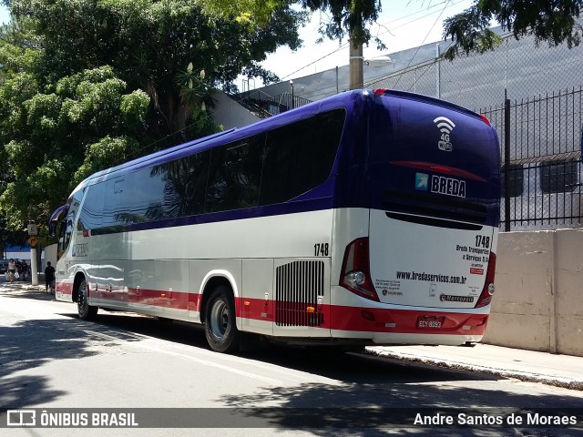 Breda Transportes e Serviços 1748 na cidade de São Paulo, São Paulo, Brasil, por Andre Santos de Moraes. ID da foto: 8449879.