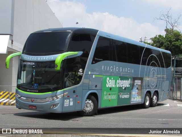 Viação Garcia 8541 na cidade de Rio de Janeiro, Rio de Janeiro, Brasil, por Junior Almeida. ID da foto: 8449584.