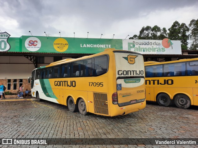 Empresa Gontijo de Transportes 17095 na cidade de Camanducaia, Minas Gerais, Brasil, por Vanderci Valentim. ID da foto: 8451702.