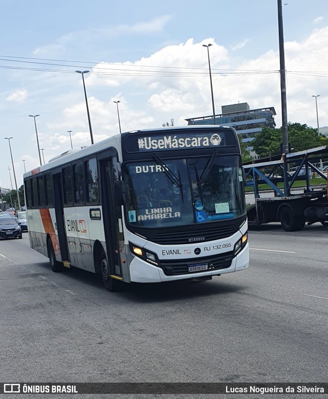 Evanil Transportes e Turismo RJ 132.055 na cidade de Rio de Janeiro, Rio de Janeiro, Brasil, por Lucas Nogueira da Silveira. Número da foto: #8453618.