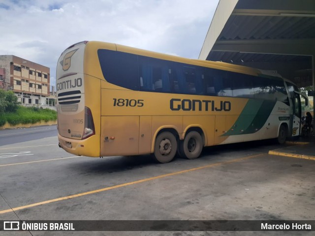 Empresa Gontijo de Transportes 18105 na cidade de Ribeirão Preto, São Paulo, Brasil, por Marcelo Horta. Número da foto: #8451874.