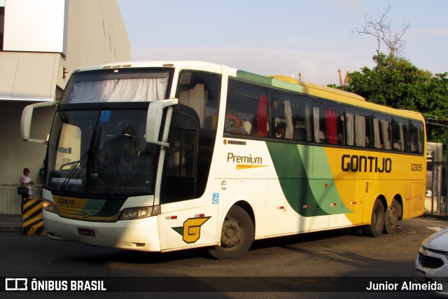 Empresa Gontijo de Transportes 12105 na cidade de Rio de Janeiro, Rio de Janeiro, Brasil, por Junior Almeida. ID da foto: 8452745.