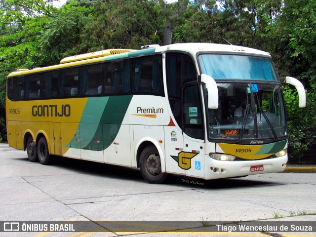 Empresa Gontijo de Transportes 14905 na cidade de Belo Horizonte, Minas Gerais, Brasil, por Tiago Wenceslau de Souza. ID da foto: 8453745.