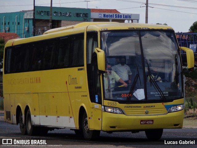 Viação Itapemirim 9553 na cidade de Teresina, Piauí, Brasil, por Lucas Gabriel. ID da foto: 8454104.