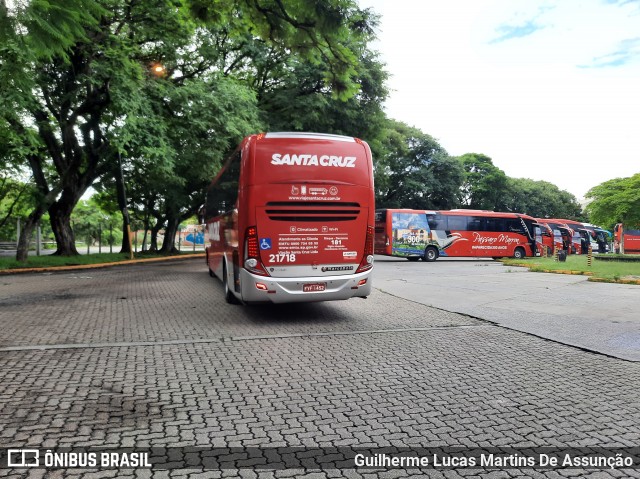 Viação Santa Cruz 21718 na cidade de São Paulo, São Paulo, Brasil, por Guilherme Lucas Martins De Assunção. ID da foto: 8453311.