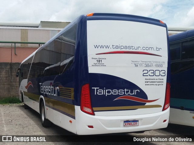 Taipastur Transportes Turísticos 2303 na cidade de Várzea Paulista, São Paulo, Brasil, por Douglas Nelson de Oliveira. Número da foto: #8453726.