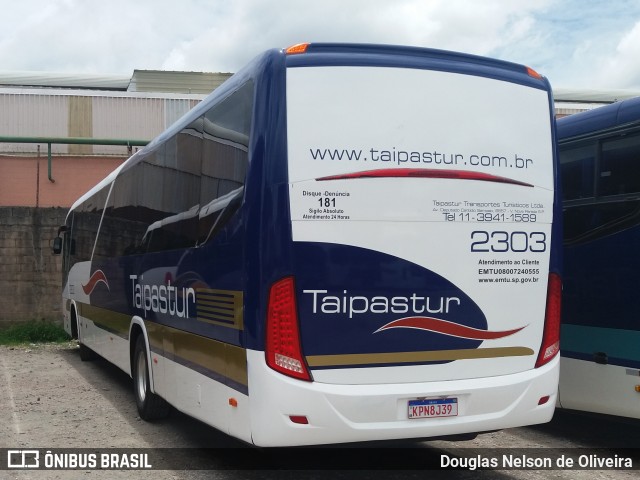 Taipastur Transportes Turísticos 2303 na cidade de Várzea Paulista, São Paulo, Brasil, por Douglas Nelson de Oliveira. ID da foto: 8453726.