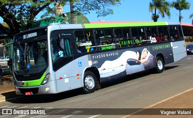 Viação Garcia 8485 na cidade de Londrina, Paraná, Brasil, por Vagner Valani. ID da foto: 8452869.