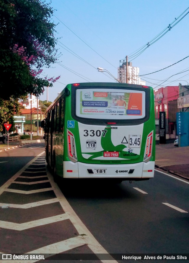 VB Transportes e Turismo 3307 na cidade de Campinas, São Paulo, Brasil, por Henrique Alves de Paula Silva. Número da foto: #8452035.