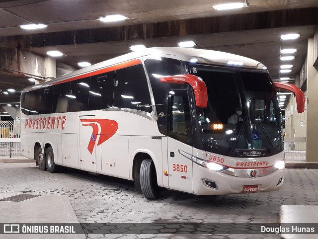 Viação Presidente 3850 na cidade de Belo Horizonte, Minas Gerais, Brasil, por Douglas Hunas. ID da foto: 8455800.