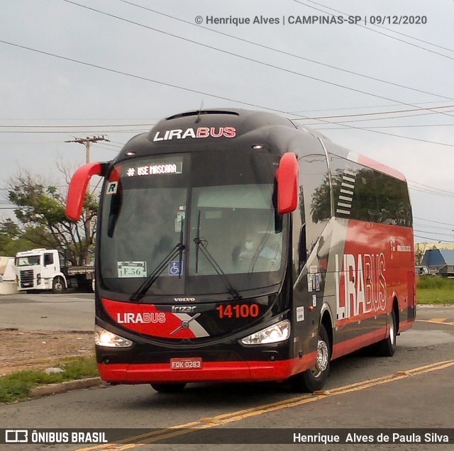 Lirabus 14100 na cidade de Campinas, São Paulo, Brasil, por Henrique Alves de Paula Silva. Número da foto: #8457290.