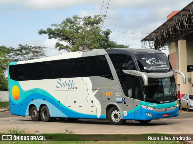 Expresso Satélite Norte 14500 na cidade de Imperatriz, Maranhão, Brasil, por Ruan Silva Andrade. ID da foto: 8455443.