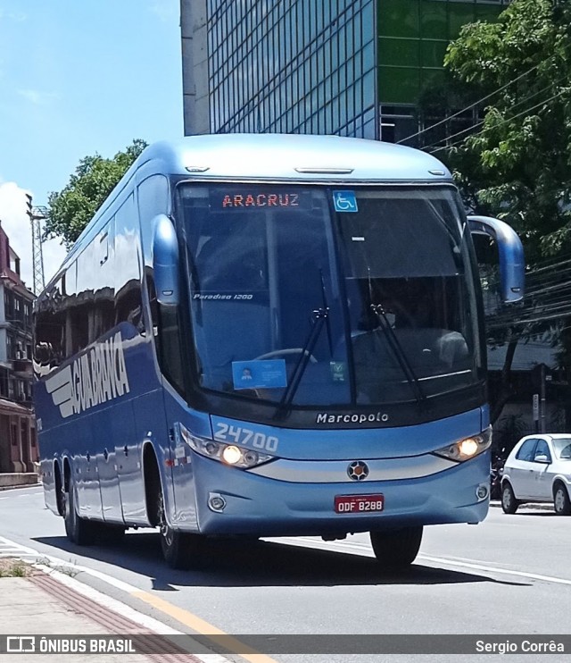 Viação Águia Branca 24700 na cidade de Vitória, Espírito Santo, Brasil, por Sergio Corrêa. ID da foto: 8456025.