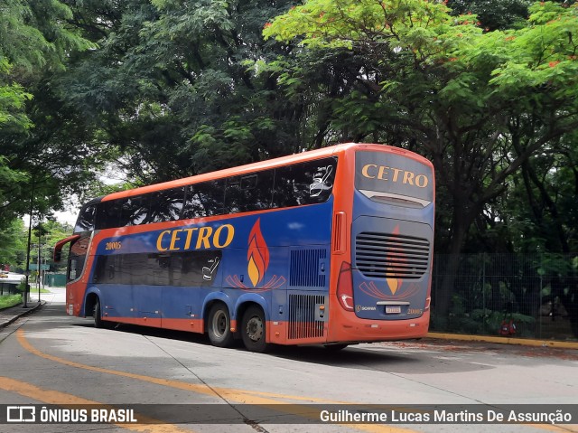 Viação Cetro 20005 na cidade de São Paulo, São Paulo, Brasil, por Guilherme Lucas Martins De Assunção. Número da foto: #8455696.