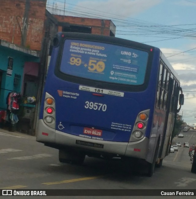 Viação Arujá 39.570 na cidade de Itaquaquecetuba, São Paulo, Brasil, por Cauan Ferreira. Número da foto: #8456948.