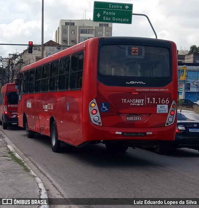 Auto Lotação Ingá 1.1.166 na cidade de Niterói, Rio de Janeiro, Brasil, por Luiz Eduardo Lopes da Silva. ID da foto: 8457842.