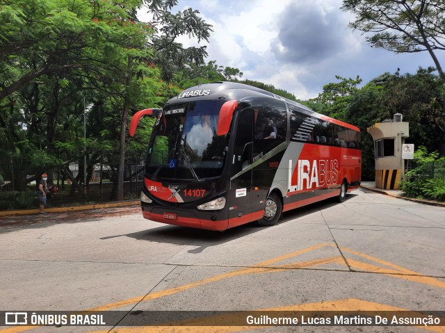 Lirabus 14107 na cidade de São Paulo, São Paulo, Brasil, por Guilherme Lucas Martins De Assunção. Número da foto: #8461259.