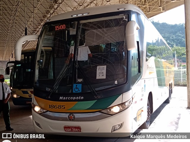 Empresa Gontijo de Transportes 18685 na cidade de Pará de Minas, Minas Gerais, Brasil, por Kaique Marquês Medeiros . Número da foto: #8460903.
