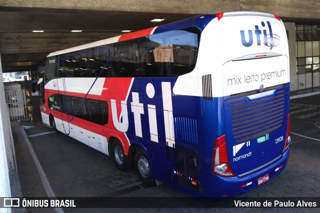 UTIL - União Transporte Interestadual de Luxo 13908 na cidade de Belo Horizonte, Minas Gerais, Brasil, por Vicente de Paulo Alves. Número da foto: #8458550.