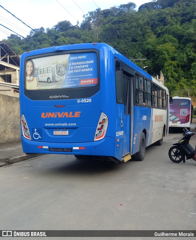 Univale Transportes U-0520 na cidade de Coronel Fabriciano, Minas Gerais, Brasil, por Guilherme Morais. Número da foto: #8458677.