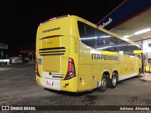 Viação Itapemirim 60087 na cidade de João Monlevade, Minas Gerais, Brasil, por Adriano  Almeida. Número da foto: #8460493.