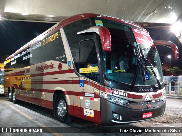 Santa Maria Fretamento e Turismo > Transportes Santa Maria(SP) 800 na cidade de Belo Horizonte, Minas Gerais, Brasil, por Luiz Otavio Matheus da Silva. Número da foto: #8459799.