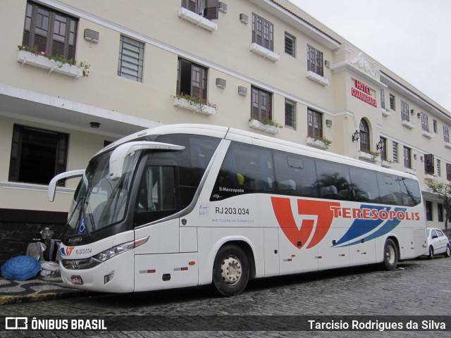 Viação Teresópolis RJ 203.034 na cidade de São Lourenço, Minas Gerais, Brasil, por Tarcisio Rodrigues da Silva. Número da foto: #8459754.