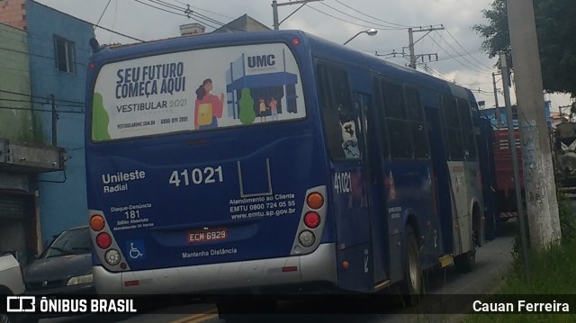 Radial Transporte Coletivo 41.021 na cidade de Itaquaquecetuba, São Paulo, Brasil, por Cauan Ferreira. Número da foto: #8461104.