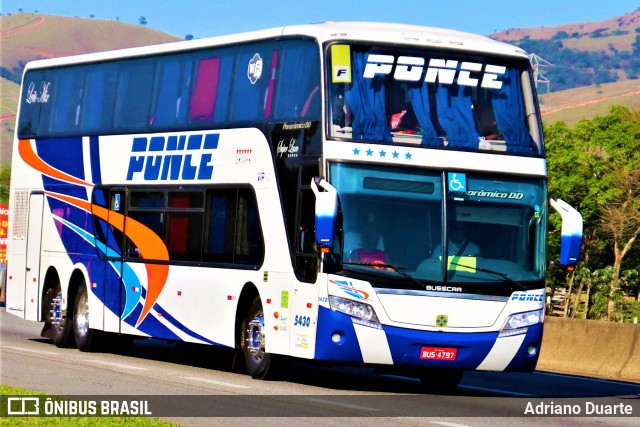Ponce Turismo 5430 na cidade de Roseira, São Paulo, Brasil, por Adriano Duarte. Número da foto: #8461238.
