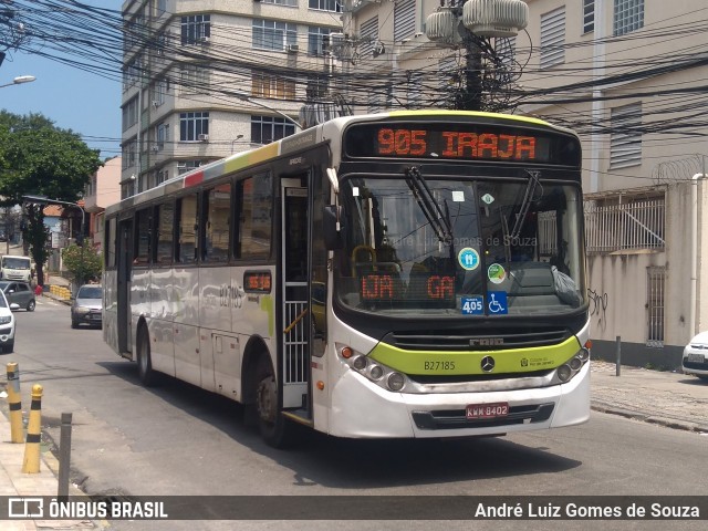 Caprichosa Auto Ônibus B27185 na cidade de Rio de Janeiro, Rio de Janeiro, Brasil, por André Luiz Gomes de Souza. ID da foto: 8463987.