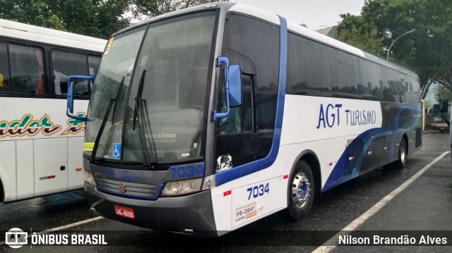 AGT Turismo 7034 na cidade de Aparecida, São Paulo, Brasil, por Nilson Brandão Alves. ID da foto: 8463989.