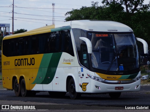 Empresa Gontijo de Transportes 18570 na cidade de Teresina, Piauí, Brasil, por Lucas Gabriel. ID da foto: 8463730.