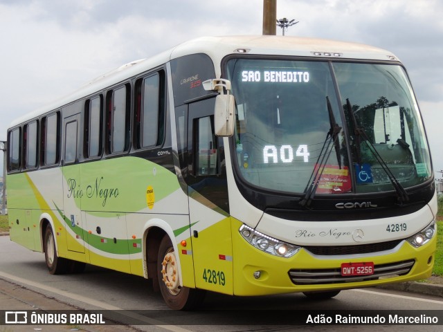 Rio Negro Fretamento e Turismo 42819 na cidade de Belo Horizonte, Minas Gerais, Brasil, por Adão Raimundo Marcelino. ID da foto: 8464382.