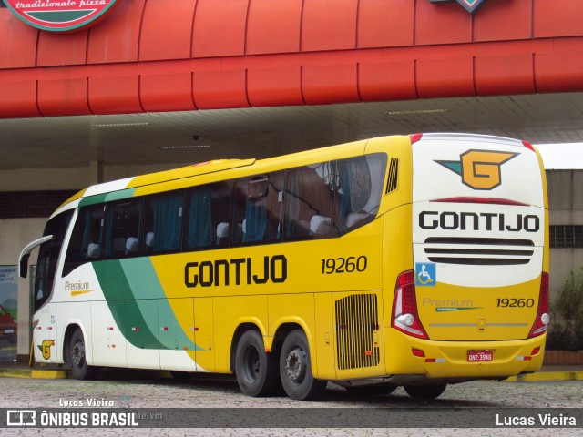 Empresa Gontijo de Transportes 19260 na cidade de Registro, São Paulo, Brasil, por Lucas Vieira. ID da foto: 8463754.