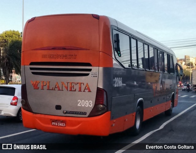 Planeta Transportes Rodoviários 2093 na cidade de Cariacica, Espírito Santo, Brasil, por Everton Costa Goltara. ID da foto: 8461614.