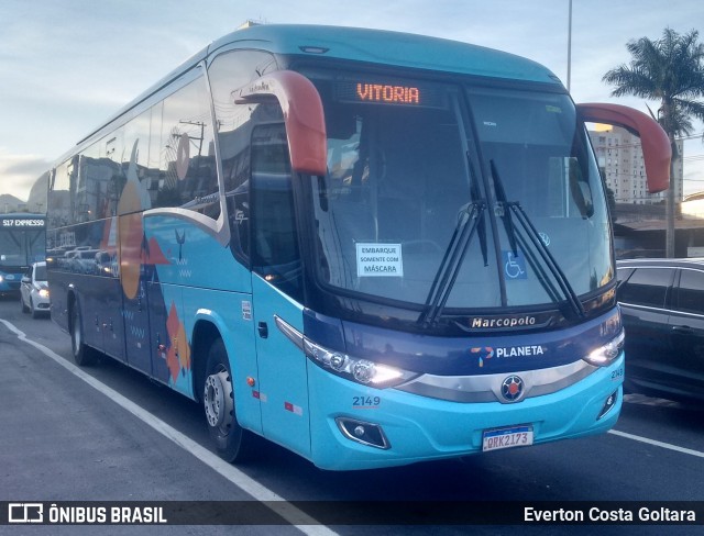 Planeta Transportes Rodoviários 2149 na cidade de Cariacica, Espírito Santo, Brasil, por Everton Costa Goltara. Número da foto: #8461604.