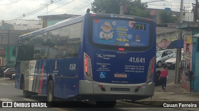 Radial Transporte Coletivo 41641 na cidade de Itaquaquecetuba, São Paulo, Brasil, por Cauan Ferreira. ID da foto: 8466285.