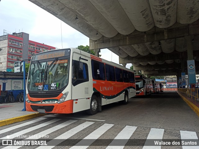 Linave Transportes RJ 146.004 na cidade de Nilópolis, Rio de Janeiro, Brasil, por Walace dos Santos. ID da foto: 8466413.