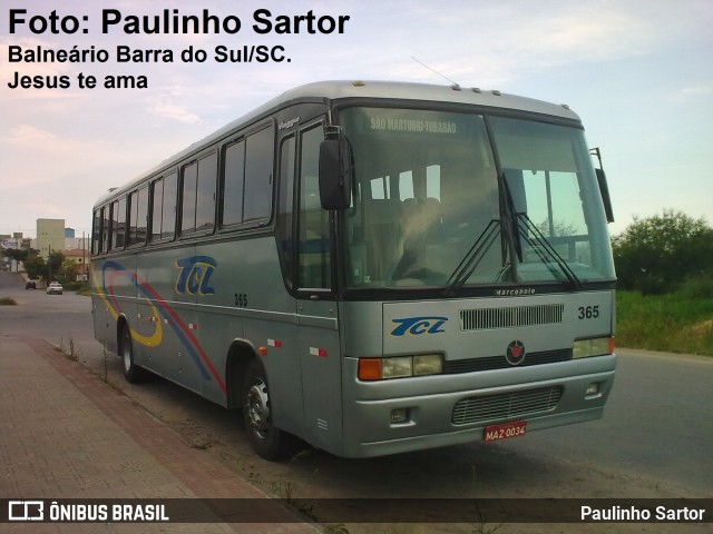 TCL - Transportes Capivari Ltda 365 na cidade de Tubarão, Santa Catarina, Brasil, por Paulinho Sartor. Número da foto: #8465779.