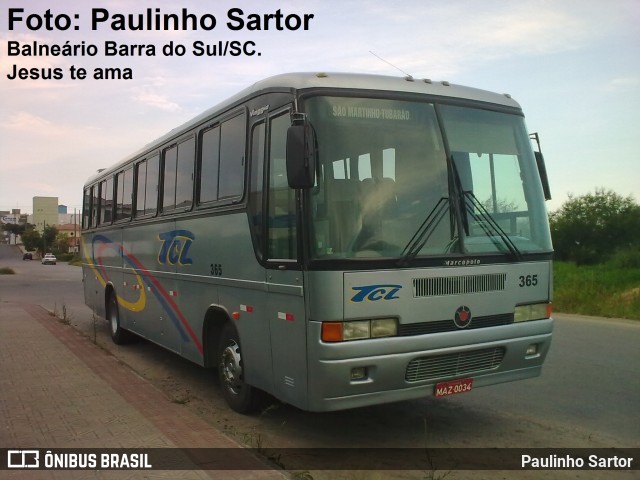 TCL - Transportes Capivari Ltda 365 na cidade de Tubarão, Santa Catarina, Brasil, por Paulinho Sartor. ID da foto: 8465779.