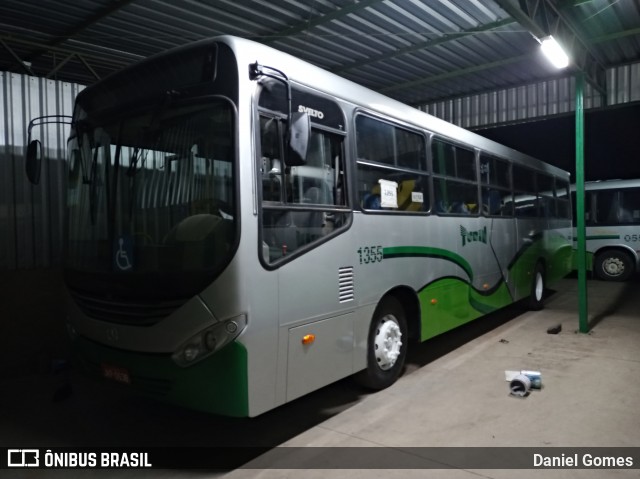 Turin Transportes 1355 na cidade de Ouro Branco, Minas Gerais, Brasil, por Daniel Gomes. ID da foto: 8466232.