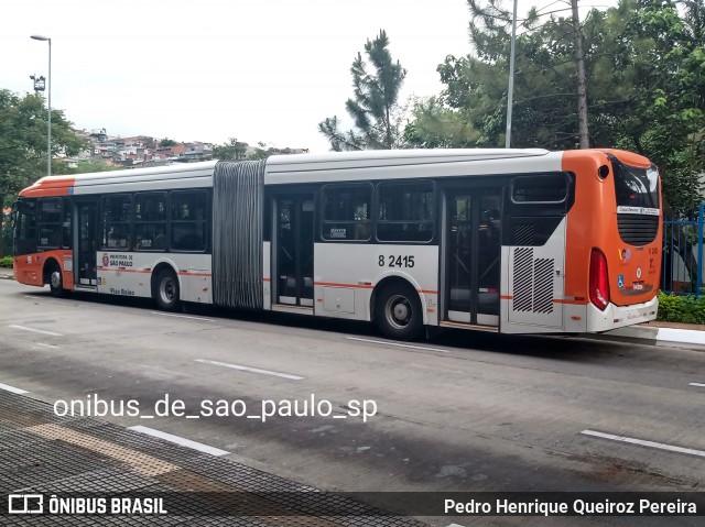 Viação Gato Preto 8 2415 na cidade de São Paulo, São Paulo, Brasil, por Pedro Henrique Queiroz Pereira. Número da foto: #8466644.