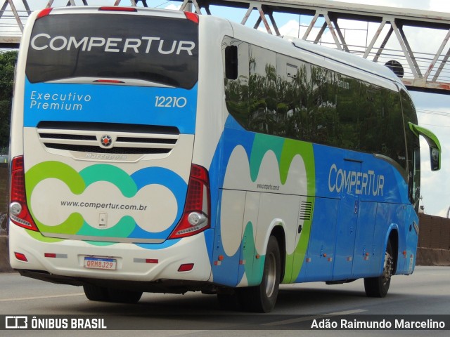 ComperTur Transportes Turísticos 12210 na cidade de Belo Horizonte, Minas Gerais, Brasil, por Adão Raimundo Marcelino. ID da foto: 8466841.