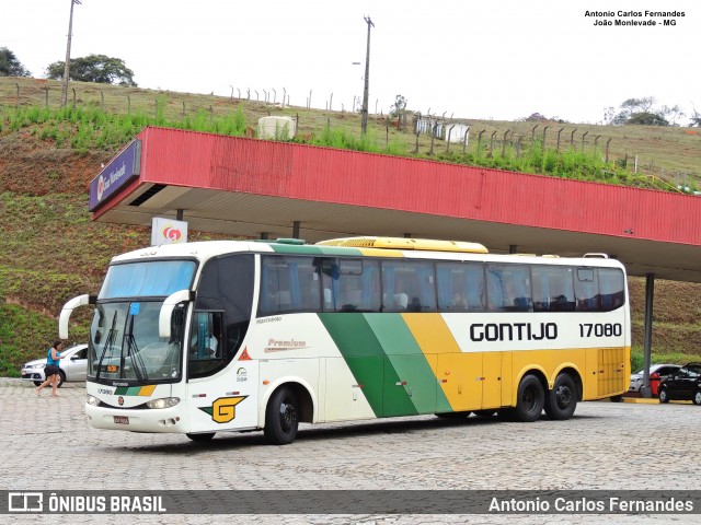 Empresa Gontijo de Transportes 17080 na cidade de João Monlevade, Minas Gerais, Brasil, por Antonio Carlos Fernandes. Número da foto: #8464673.