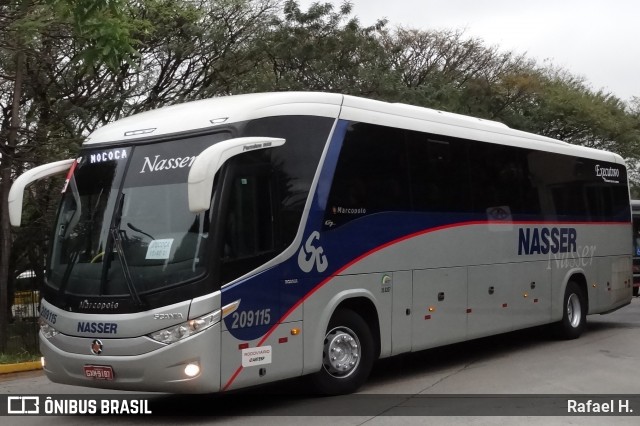Viação Nasser 209115 na cidade de São Paulo, São Paulo, Brasil, por Rafael H.. Número da foto: #8465496.