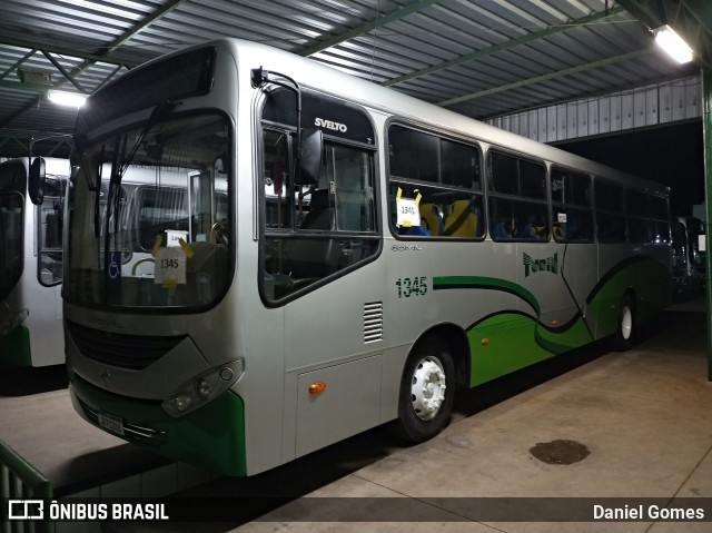 Turin Transportes 1345 na cidade de Ouro Branco, Minas Gerais, Brasil, por Daniel Gomes. ID da foto: 8466217.