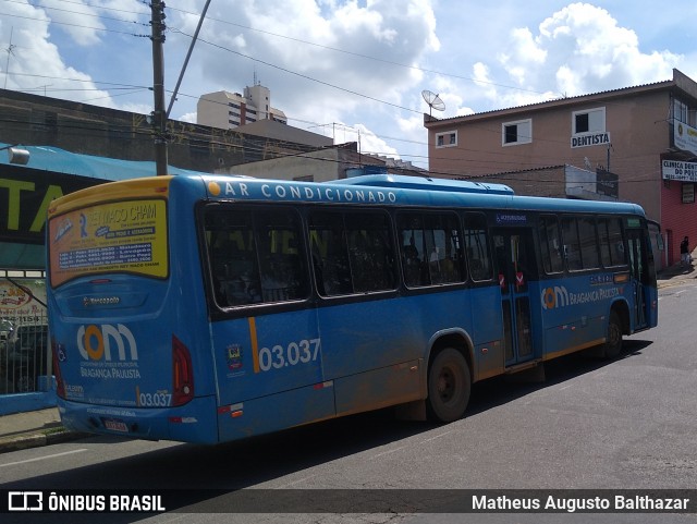 JTP Transportes - COM Bragança Paulista 03.037 na cidade de Bragança Paulista, São Paulo, Brasil, por Matheus Augusto Balthazar. Número da foto: #8466885.