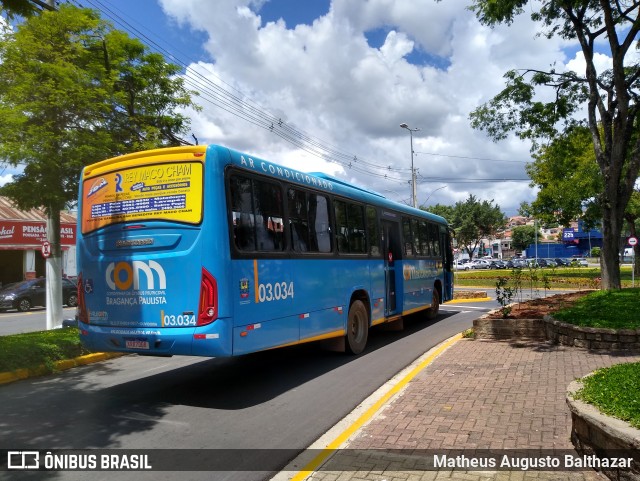 JTP Transportes - COM Bragança Paulista 03.034 na cidade de Bragança Paulista, São Paulo, Brasil, por Matheus Augusto Balthazar. Número da foto: #8466869.