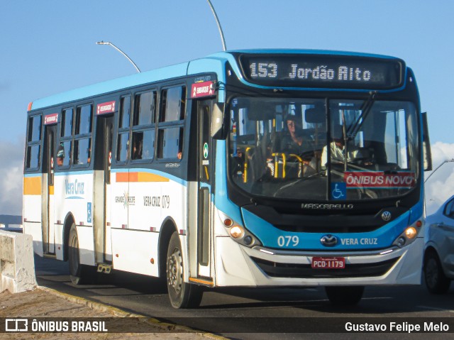 Expresso Vera Cruz 079 na cidade de Recife, Pernambuco, Brasil, por Gustavo Felipe Melo. Número da foto: #8469138.