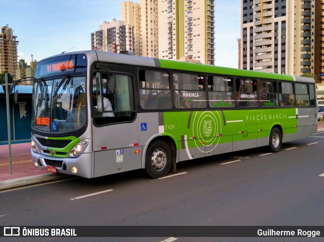 Viação Garcia 7429 na cidade de Maringá, Paraná, Brasil, por Guilherme Rogge. ID da foto: 8467698.